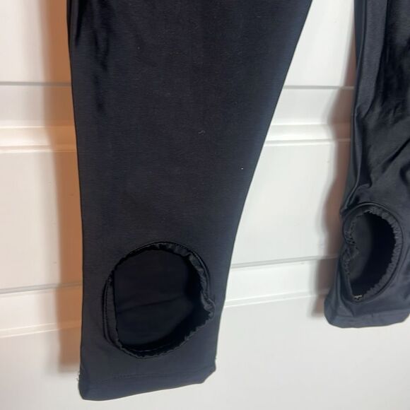 BNWT - WEWOREWHAT BLACK SHINY SPANDEX LEGGINGS - XXL - Picture 3 of 5